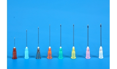 Sterile hypodermic needles for single use